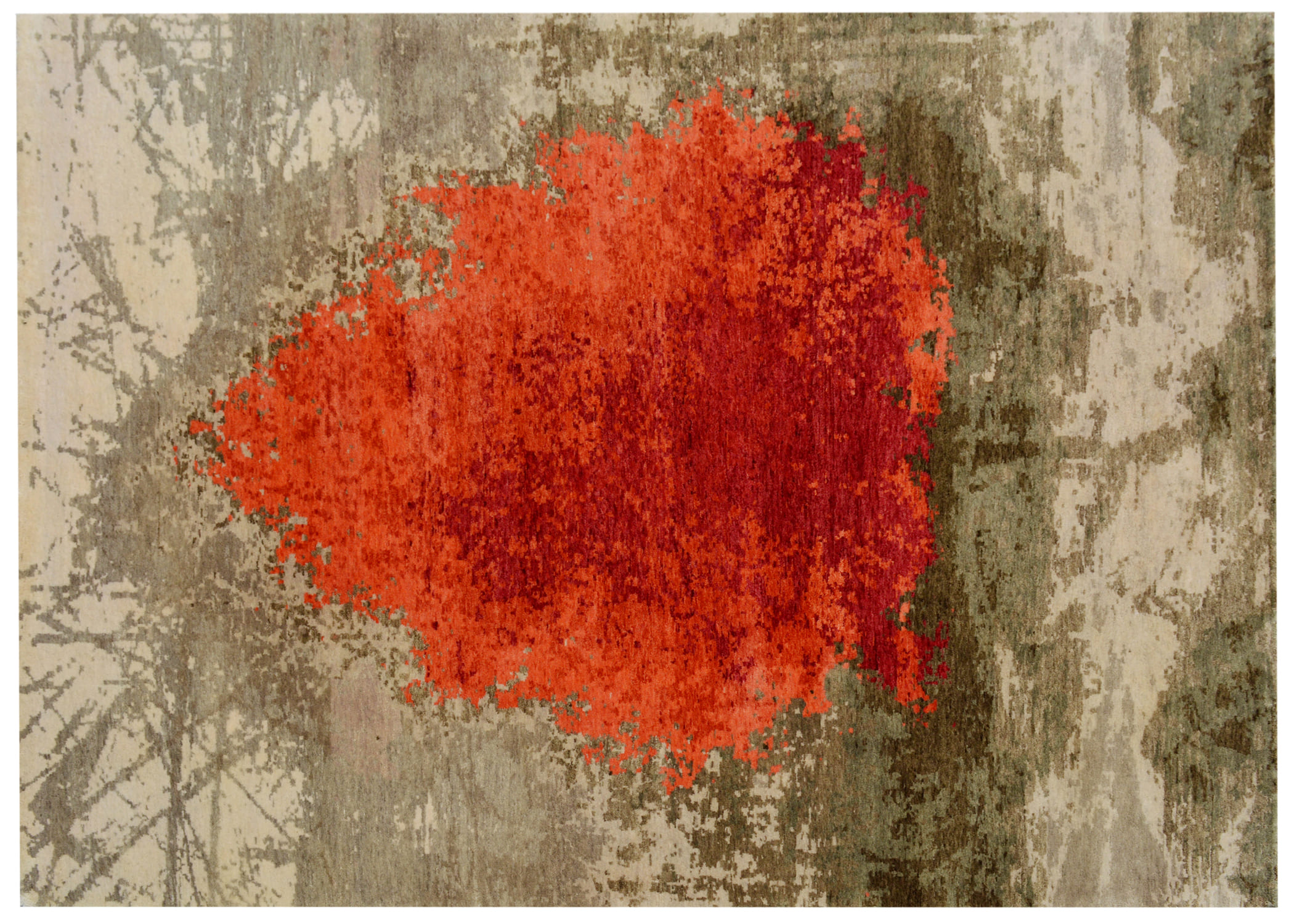 Whorl rug design